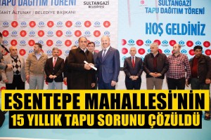 15 Yıllık Tapu Sorunu Çözüldü