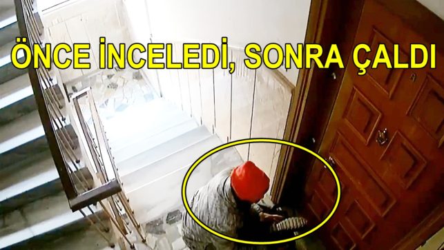 Sultangazi’de incelediği ayakkabıları çalan hırsız kamerada