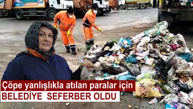 Sultangazi’de çöpe atılan parayı bulup sahibine verdiler
