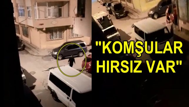 Sultangazi’de kumaş çalan hırsızı cep telefonuna kaydetti
